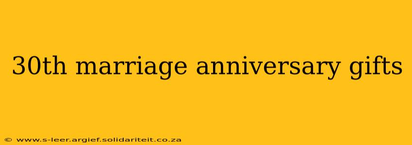 30th marriage anniversary gifts