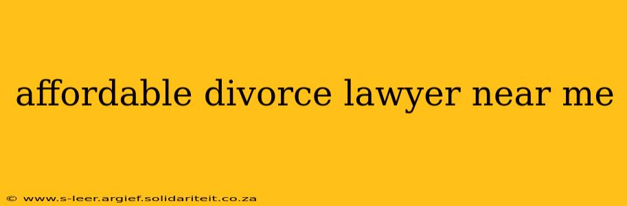 affordable divorce lawyer near me