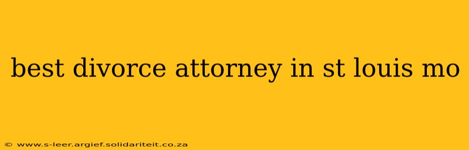 best divorce attorney in st louis mo