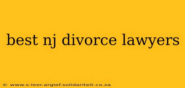 best nj divorce lawyers