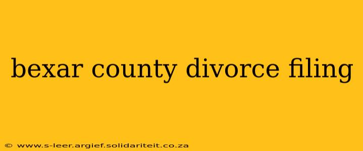 bexar county divorce filing