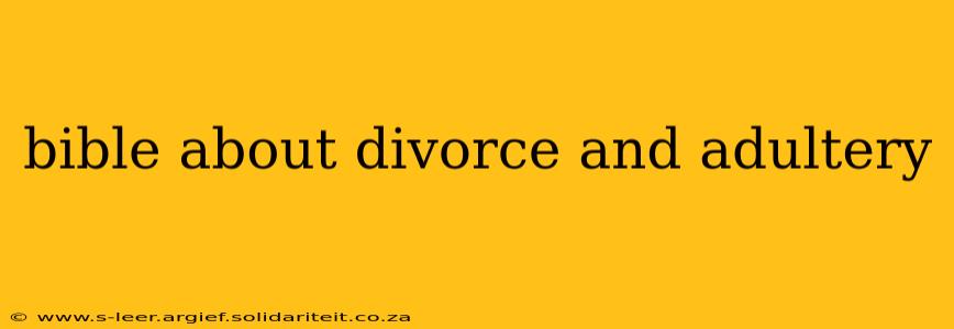 bible about divorce and adultery