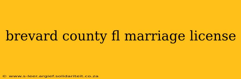 brevard county fl marriage license