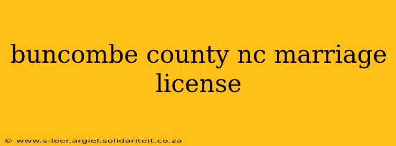 buncombe county nc marriage license