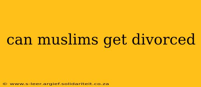 can muslims get divorced