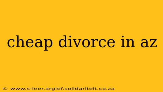 cheap divorce in az
