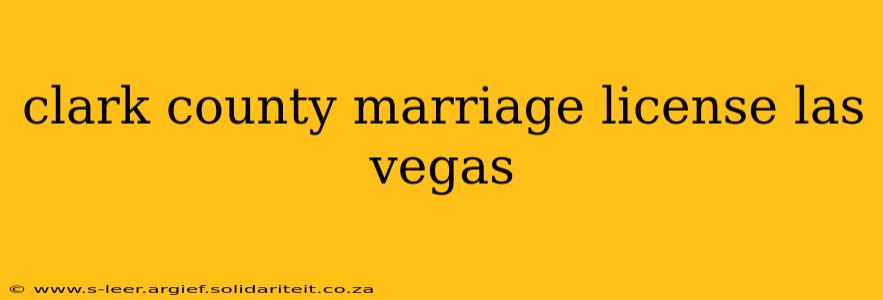 clark county marriage license las vegas