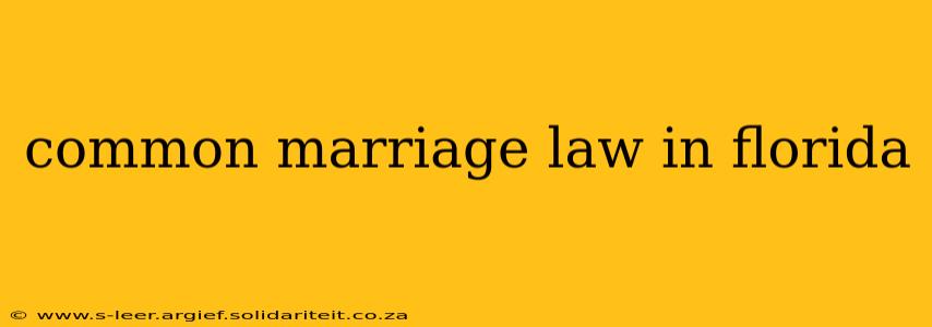 common marriage law in florida