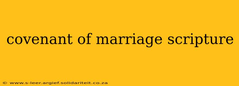 covenant of marriage scripture
