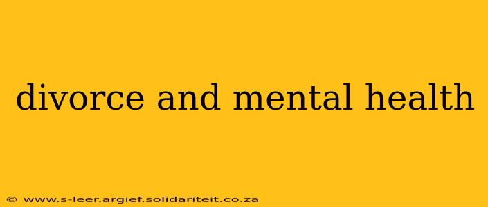 divorce and mental health