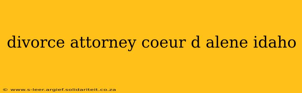 divorce attorney coeur d alene idaho