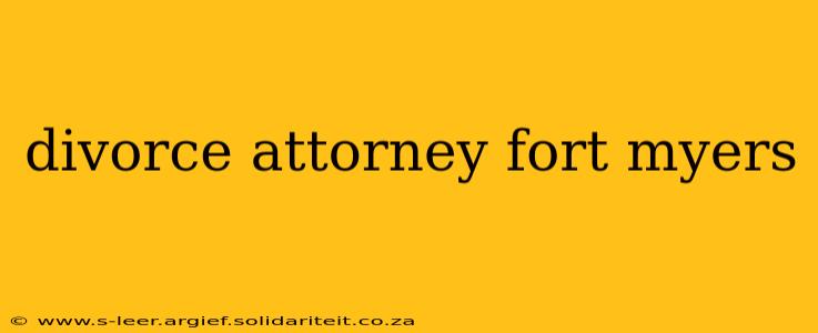 divorce attorney fort myers