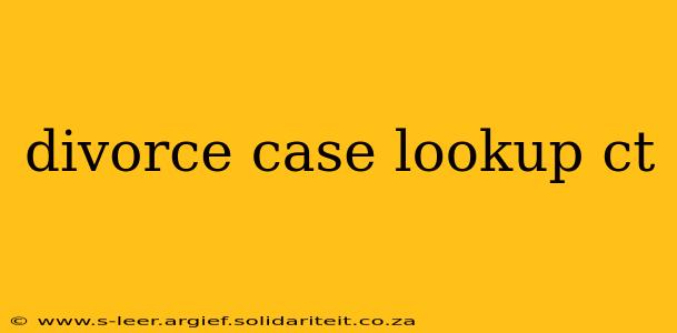 divorce case lookup ct