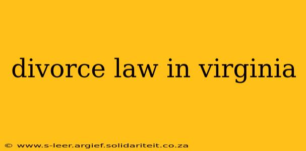 divorce law in virginia