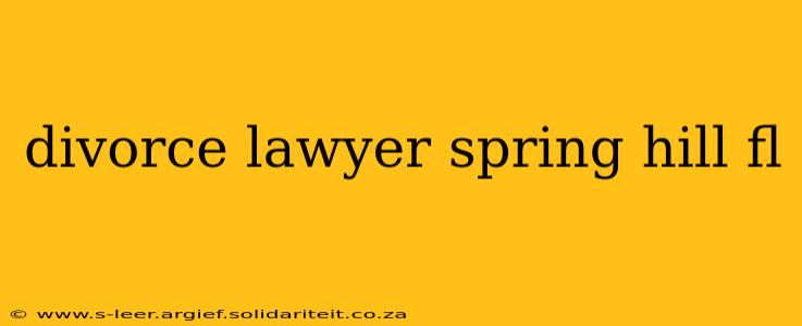 divorce lawyer spring hill fl