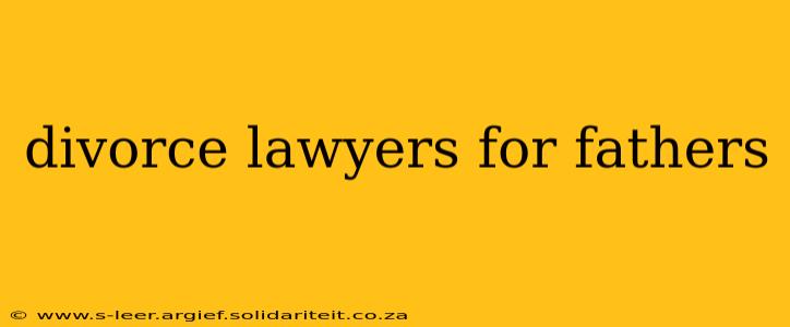 divorce lawyers for fathers
