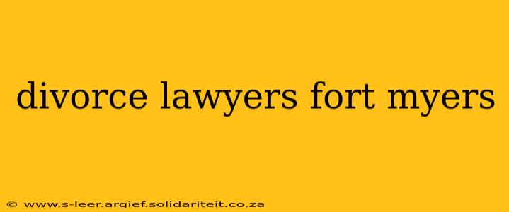 divorce lawyers fort myers
