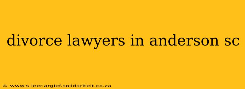 divorce lawyers in anderson sc