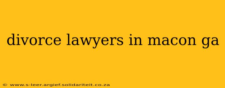 divorce lawyers in macon ga