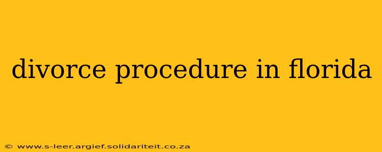 divorce procedure in florida