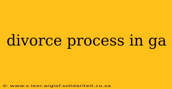 divorce process in ga