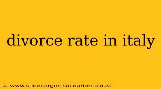 divorce rate in italy