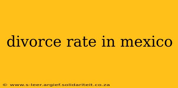 divorce rate in mexico