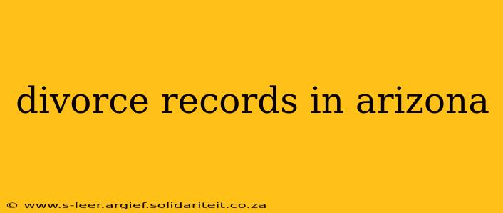 divorce records in arizona