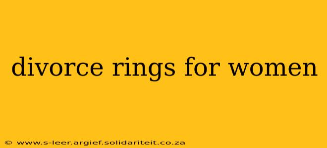 divorce rings for women
