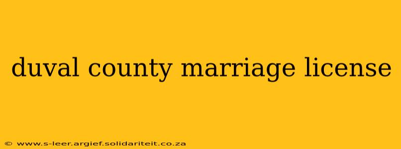 duval county marriage license
