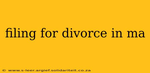 filing for divorce in ma