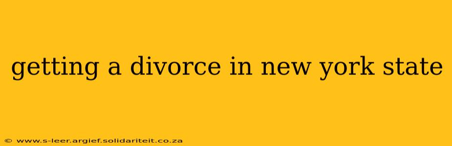 getting a divorce in new york state