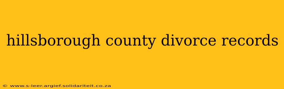 hillsborough county divorce records