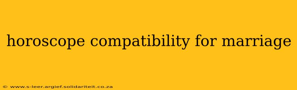 horoscope compatibility for marriage