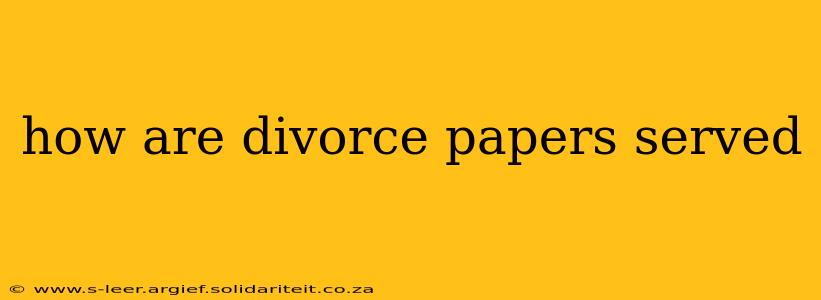 how are divorce papers served
