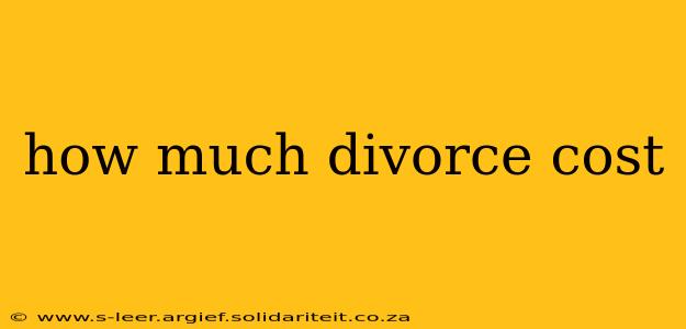 how much divorce cost