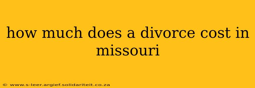 how much does a divorce cost in missouri