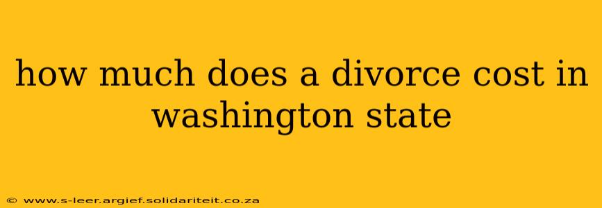 how much does a divorce cost in washington state