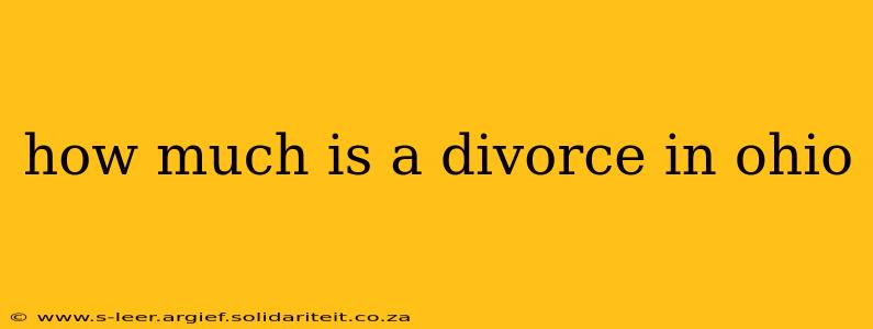 how much is a divorce in ohio