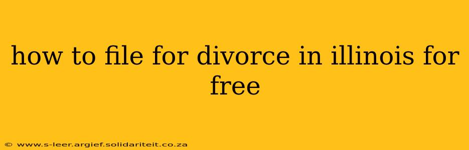 how to file for divorce in illinois for free