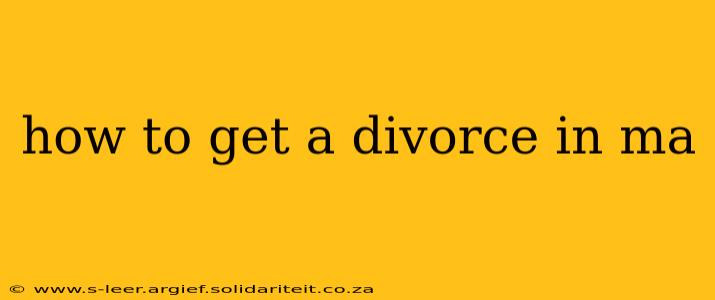 how to get a divorce in ma