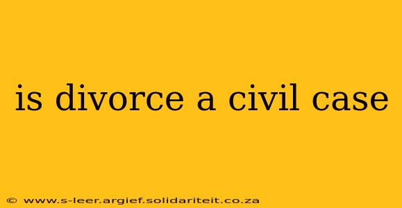 is divorce a civil case