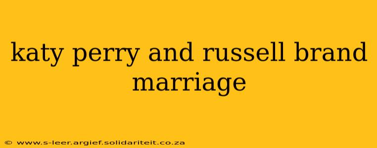 katy perry and russell brand marriage