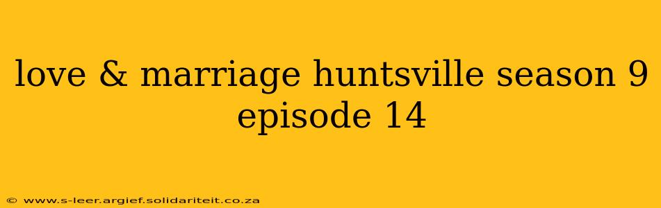 love & marriage huntsville season 9 episode 14