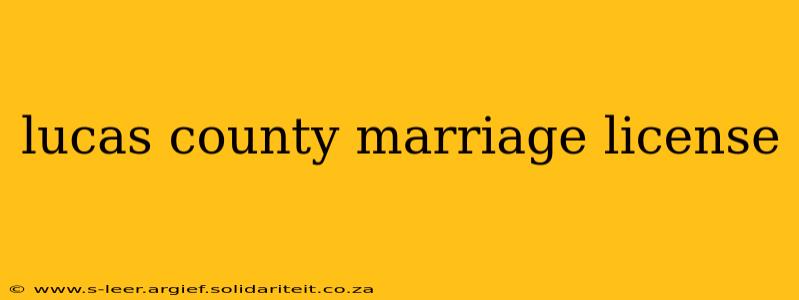 lucas county marriage license