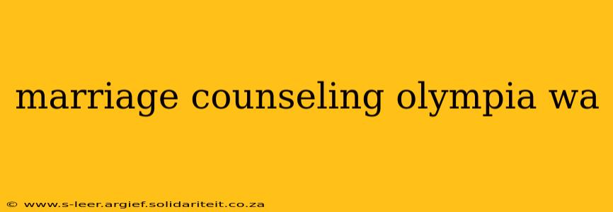 marriage counseling olympia wa