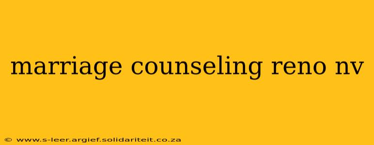 marriage counseling reno nv