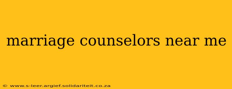 marriage counselors near me