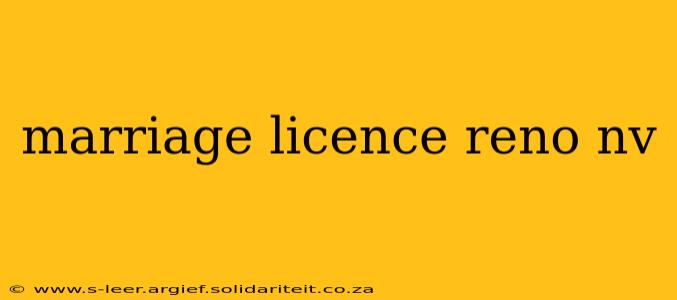 marriage licence reno nv