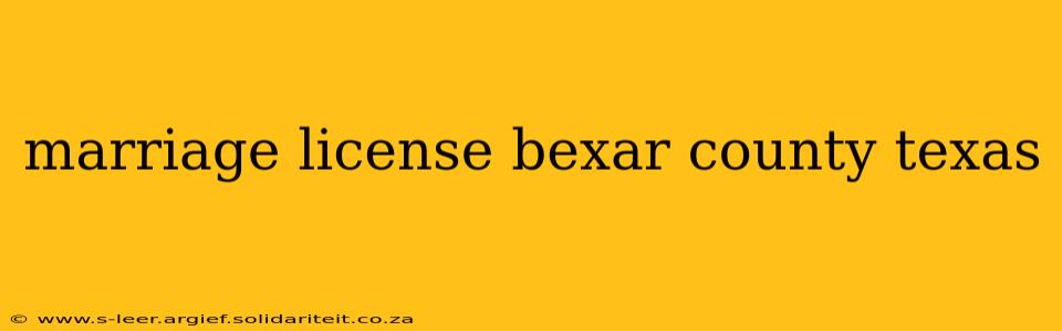 marriage license bexar county texas
